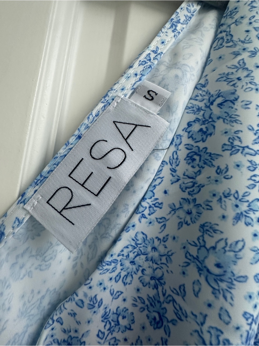 RESA Light Blue & White Floral Mini Dress - Picture 3 of 9